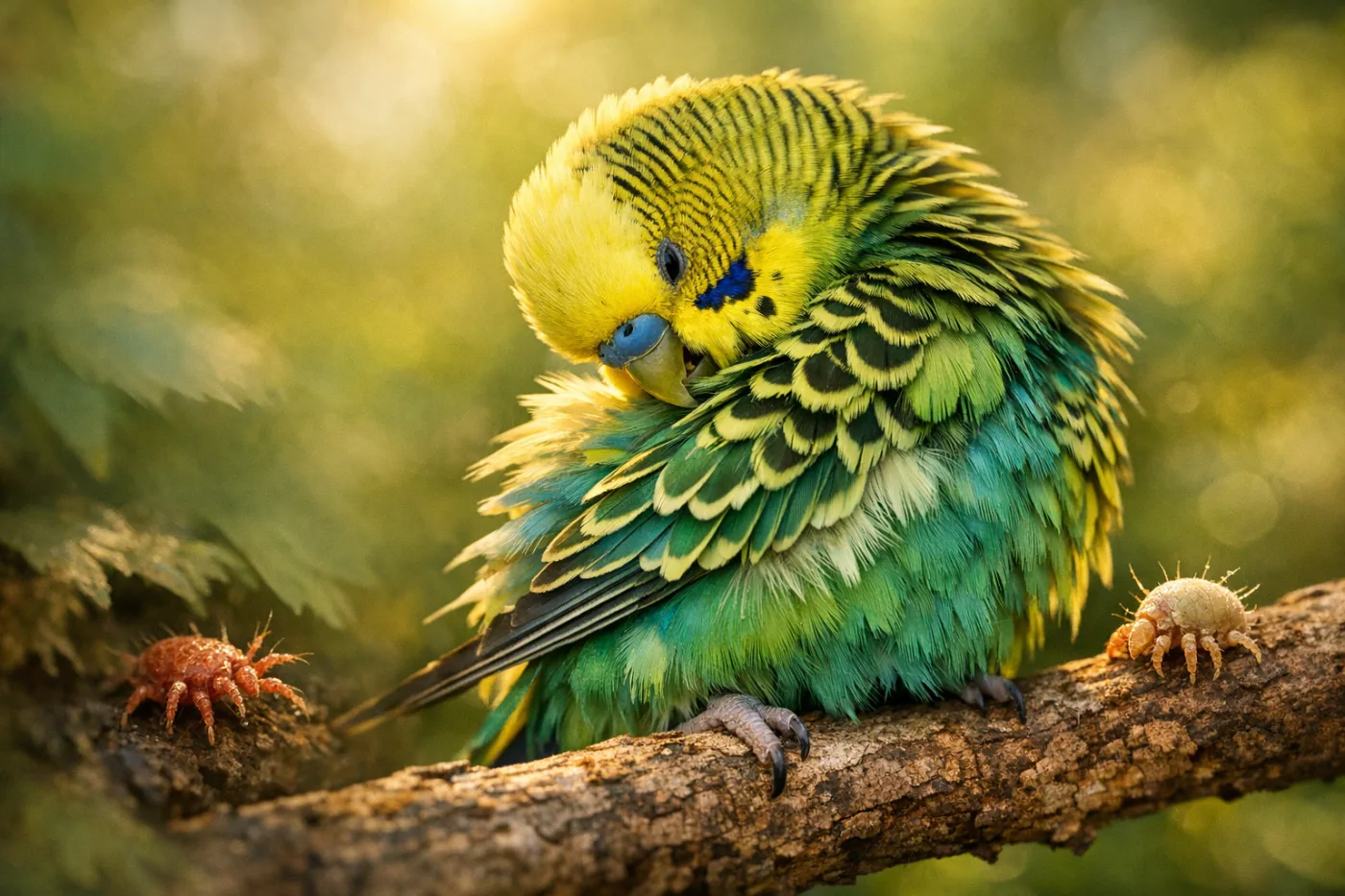 Ácaros en aves: la amenaza invisible que puede afectar la salud de tu compañero alado
