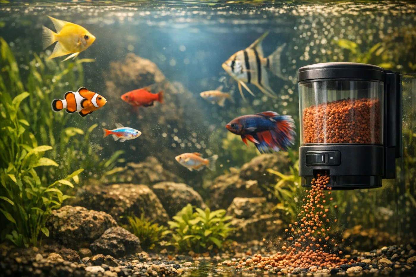 ¿Cómo alimentar a tus peces durante las vacaciones? Claves para su bienestar