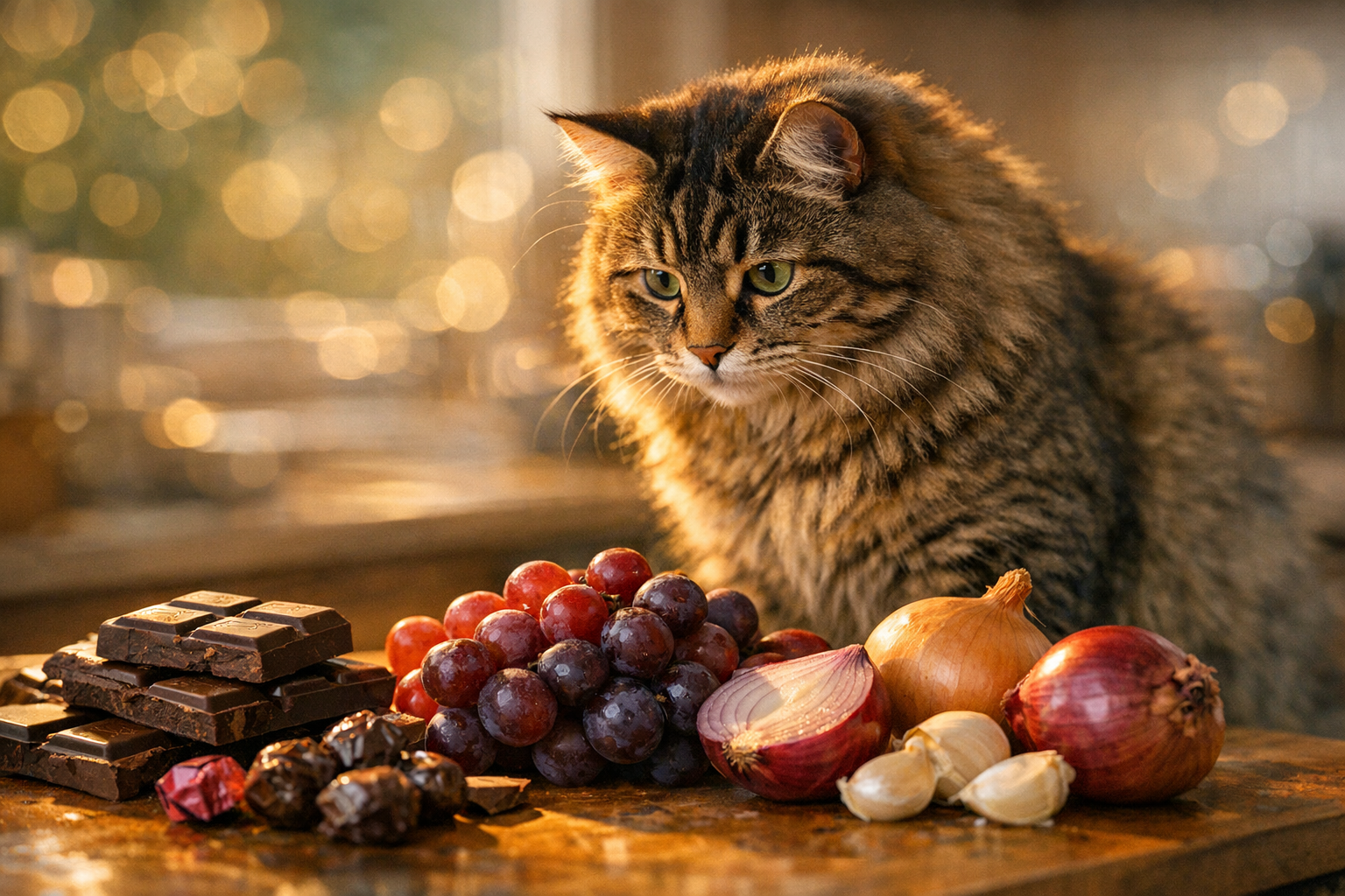 ¡Cuidado! 15 Alimentos Prohibidos que Pueden Poner en Riesgo a Tu Gato