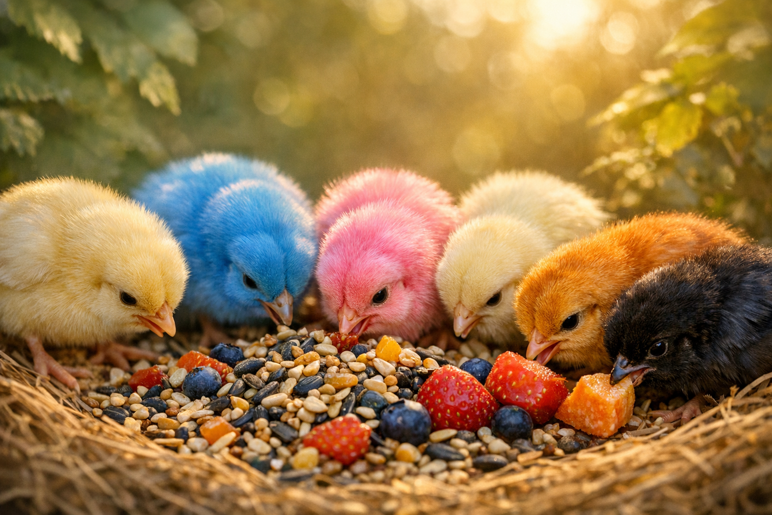 ¡Dale a tus Polluelos el Menú Perfecto! Guía de Alimentación para Crecer Sanos y Fuertes