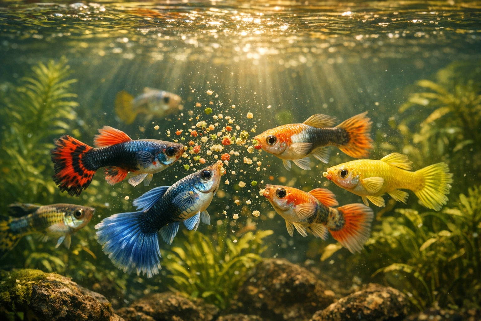 La Alimentación de los Guppys: Claves para Su Bienestar y Crecimiento