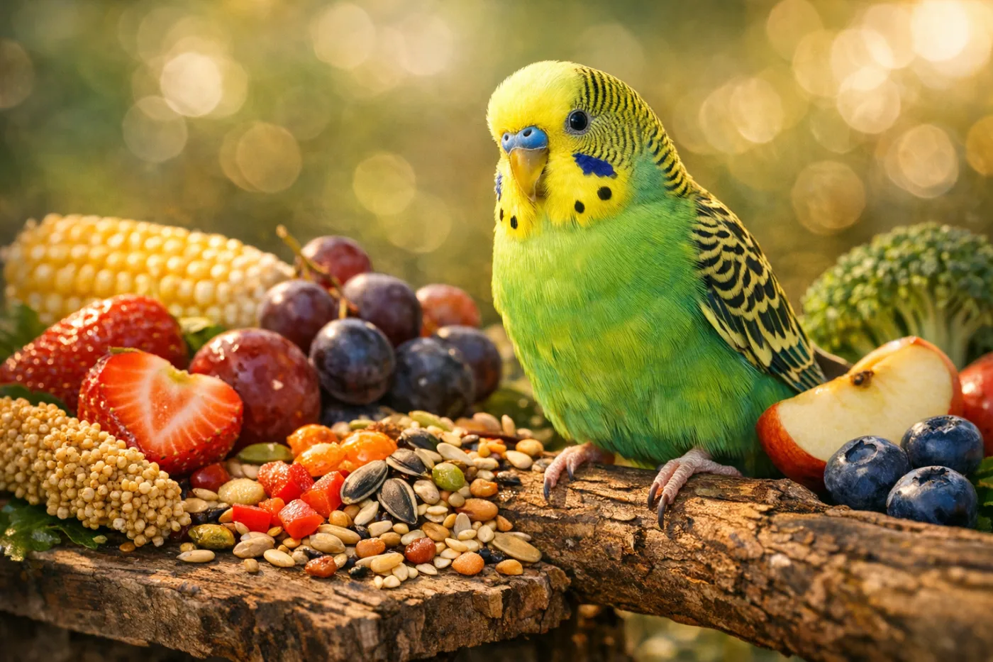 La dieta ideal para tu periquito: claves para una alimentación saludable y equilibrada